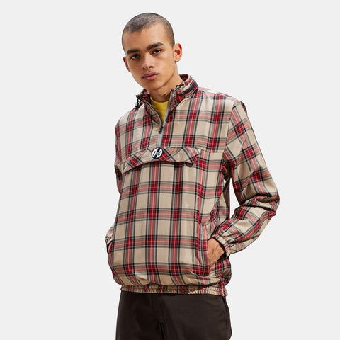 BENTLEY PLAID ½ ZIP JACKET